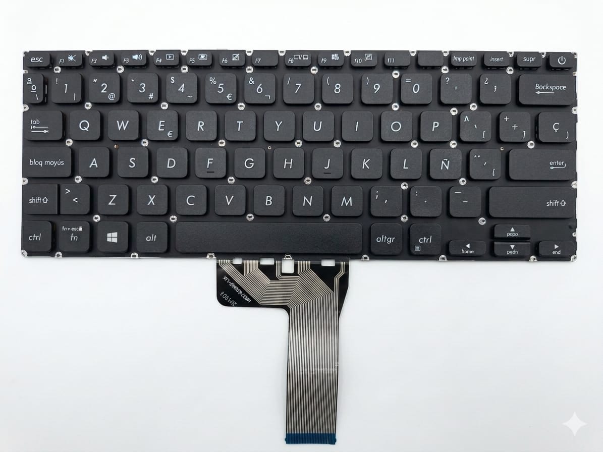Teclado Beena X409 X409B M409 Black Color, Español: Sp (Para Asus)